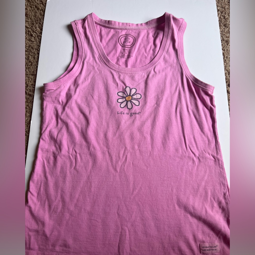 Life is Good daisy tank - Picture 2 of 9